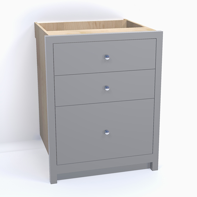 3 Drawer Base Cabinet