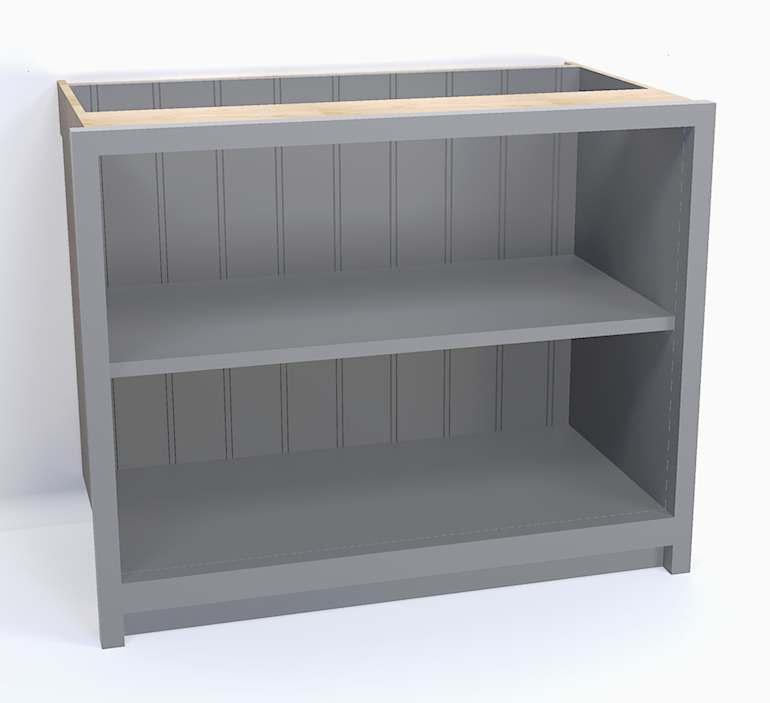 Wide Open fronted base unit