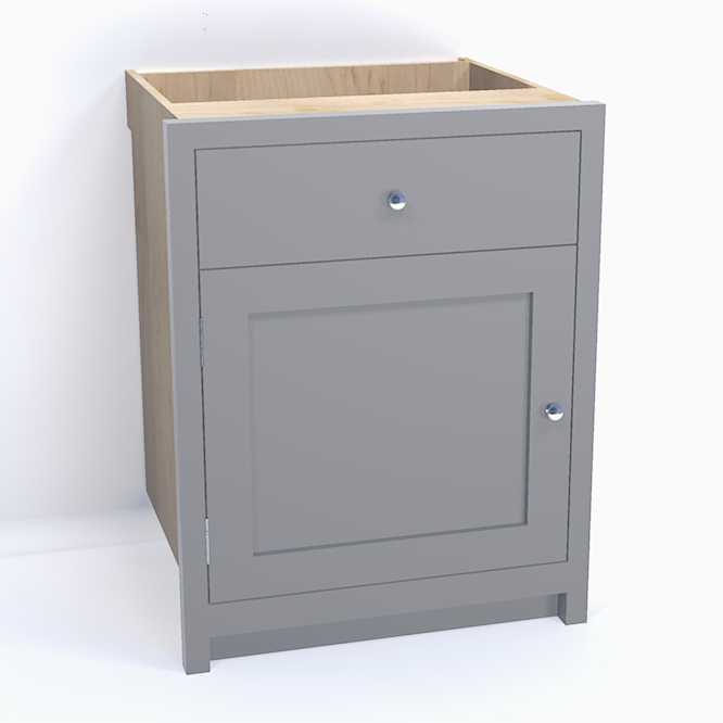 B60 One Drawer Single Door Cabinet