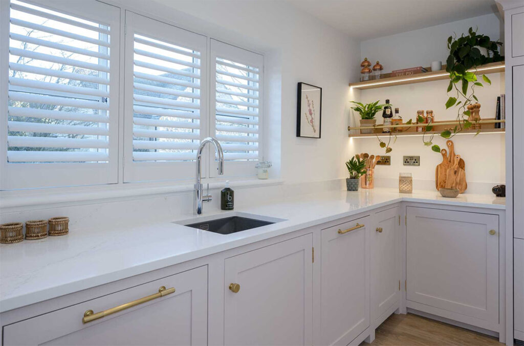 Medium Shaker Kitchen from Shaker Direct - Sink and Side